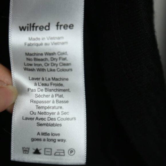 Aritzia Wilfred Free Arrington Cold Shoulder Top Black Size Medium - Picture 7 of 7